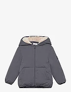 Cotton quilted jacket - CHARCOAL