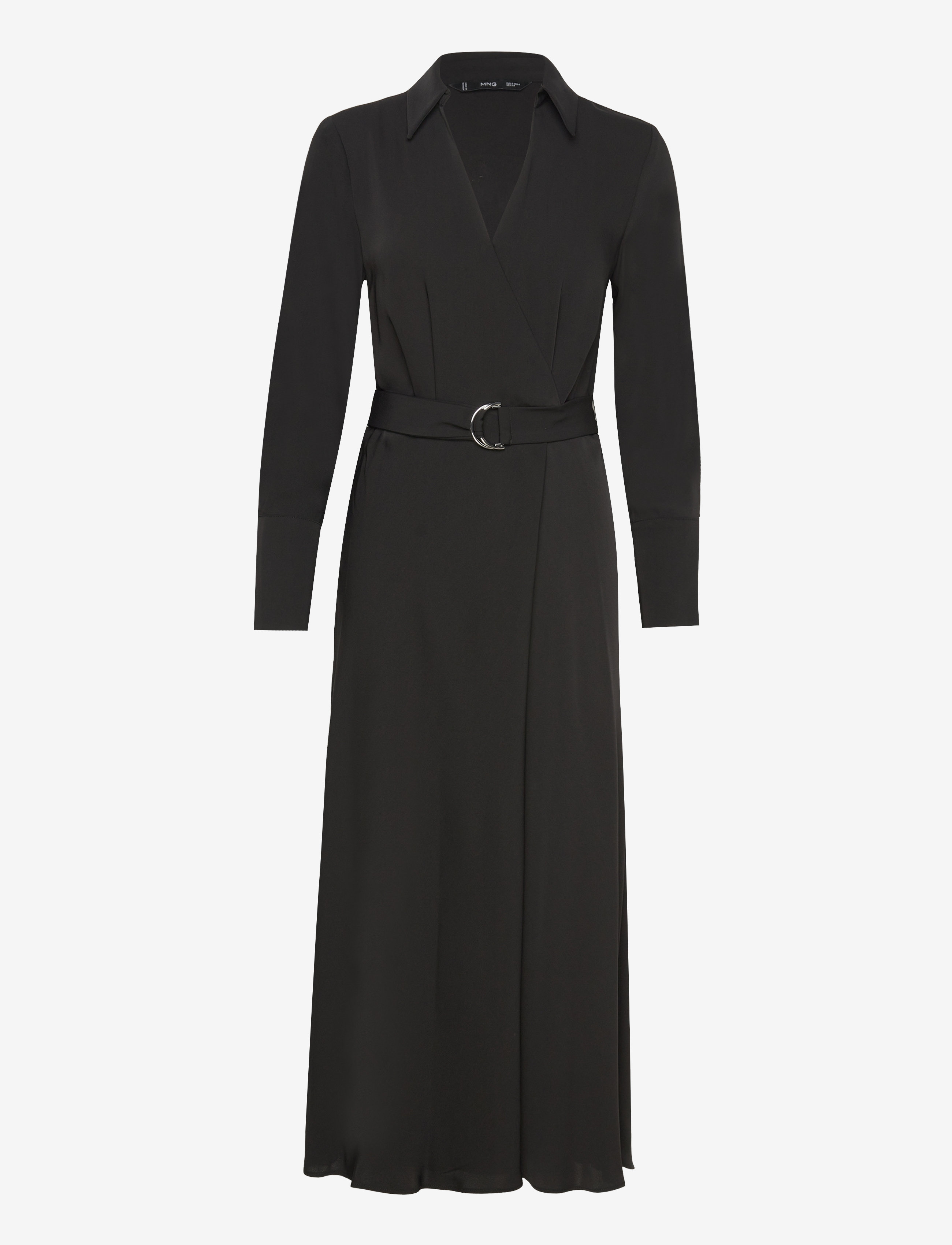 Mango Buckle flowy dress - Maxi kjoler - BLACK / black
