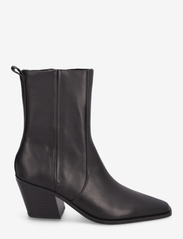 Mango - Heel leather ankle boot - stövletter - black - 1