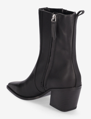 Mango - Heel leather ankle boot - stövletter - black - 2