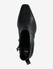 Mango - Heel leather ankle boot - stövletter - black - 3