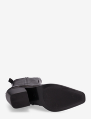 Mango - Heel leather ankle boot - ankelboots med hæl - black - 4