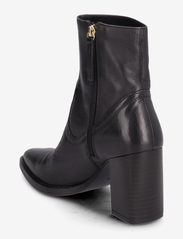 Mango - Leather ankle boots with block heel - høye hæler - black - 2