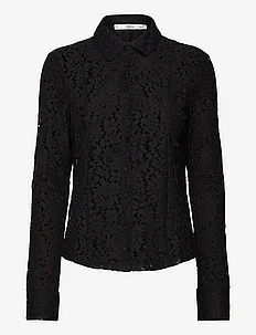 Lace shirt with buttons, Mango