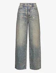 Mango - Wideleg foil jeans - brede jeans - gold - 0