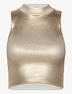 Metallic knit top - GOLD