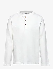 Mango - Buttoned long sleeve t-shirt - langærmede t-shirts - natural white - 0