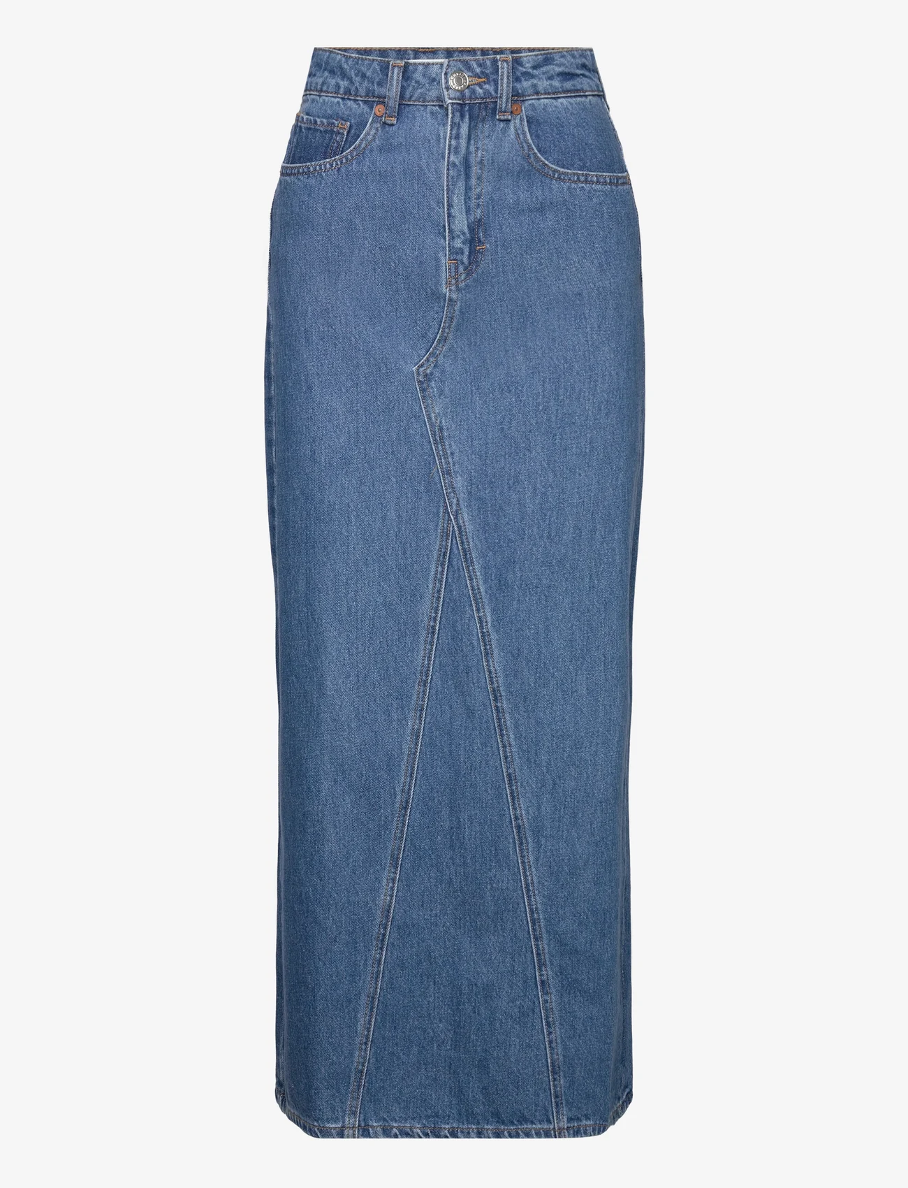 Mango - Long denim skirt - midiskjørt - open blue - 0