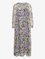 Mango - Textured floral-pattern dress - sommerkjoler - lt-pastel purple - 0