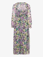 Mango - Textured floral-pattern dress - sommerkjoler - lt-pastel purple - 1