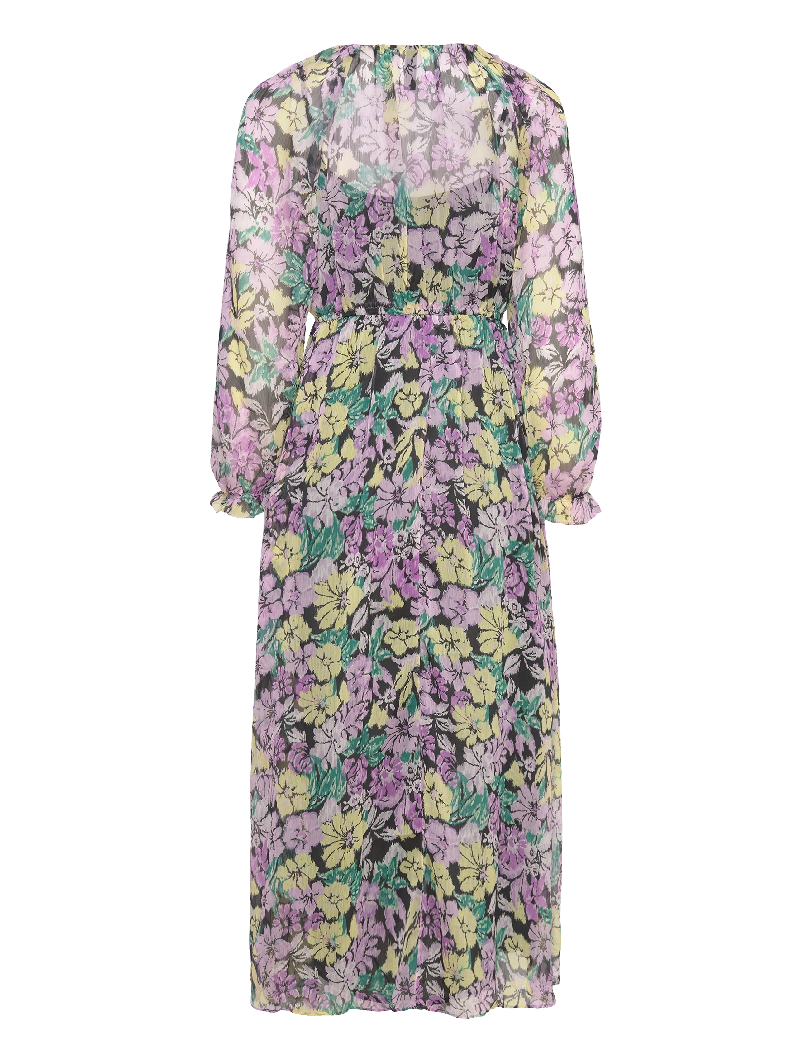 Mango - Textured floral-pattern dress - lt-pastel purple - 1