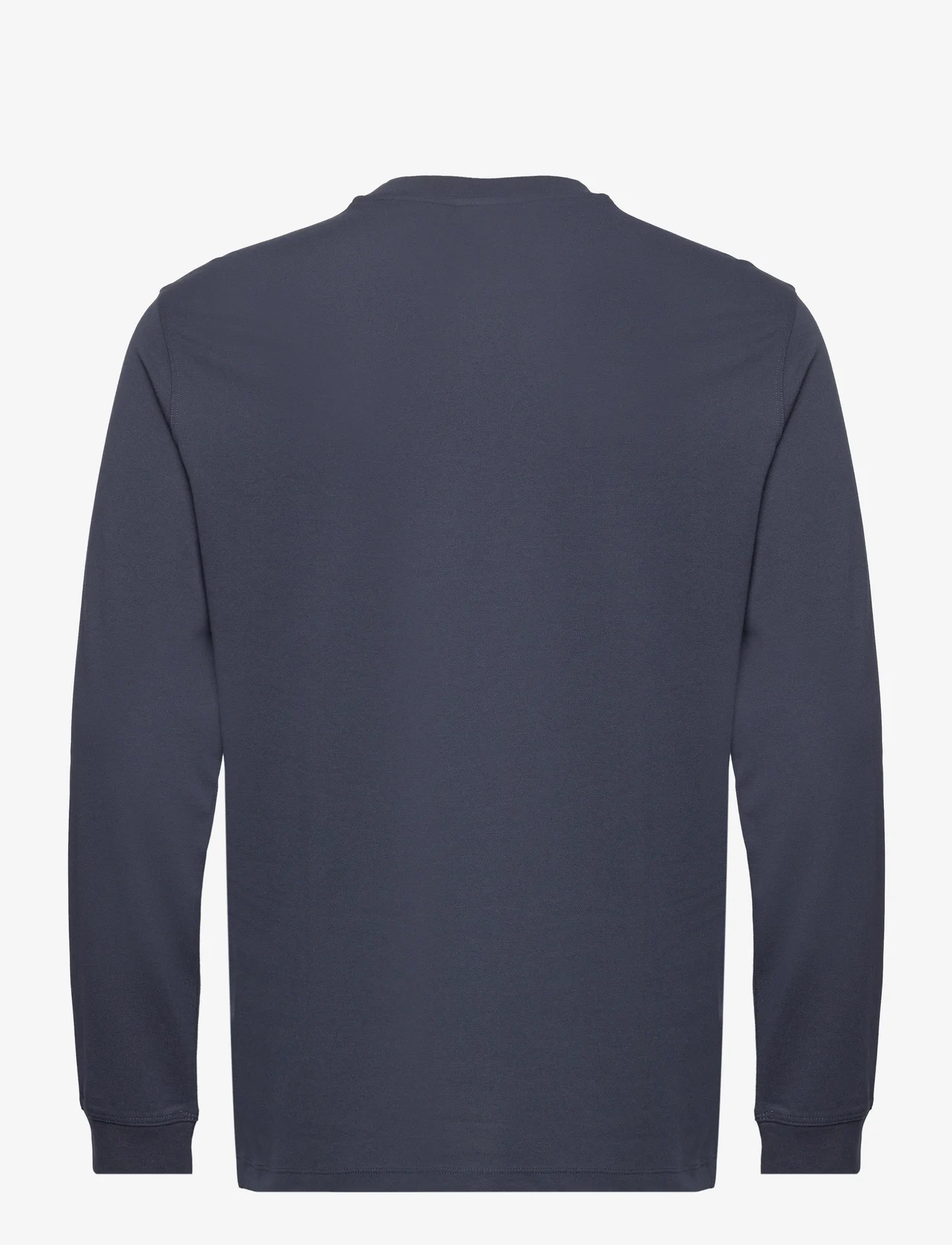 Mango - Long-sleeved pique cotton t-shirt - de laveste prisene - navy - 1