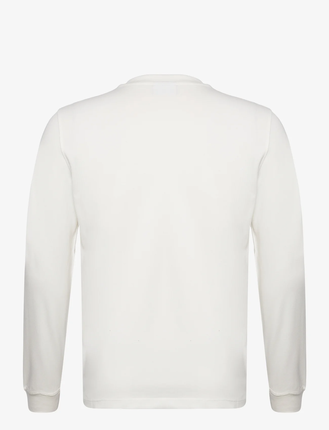 Mango - Long-sleeved pique cotton t-shirt - de laveste prisene - white - 1