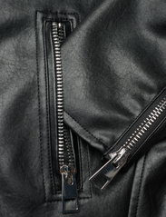 Mango - Oversized leather-effect jacket - forårsjakker - black - 3