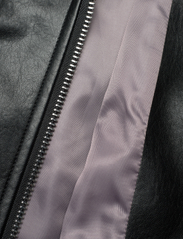 Mango - Oversized leather-effect jacket - forårsjakker - black - 4