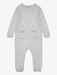 Mango - Cotton-knit jumpsuit - lägsta priserna - lt pastel grey - 0