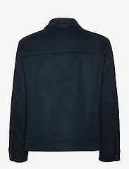 Mango - Straight recycled wool jacket - ulljackor - navy - 1