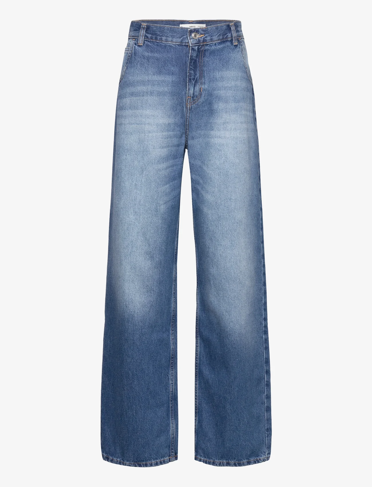 Mango - Low waist wideleg jeans - open blue - 0