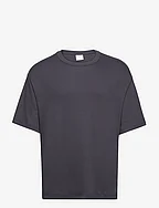100% cotton relaxed-fit t-shirt - NAVY