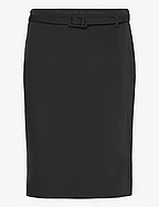 Pencil belt skirt - BLACK