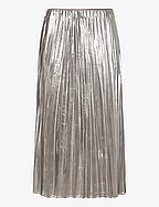 Metallic pleated skirt - SILVER