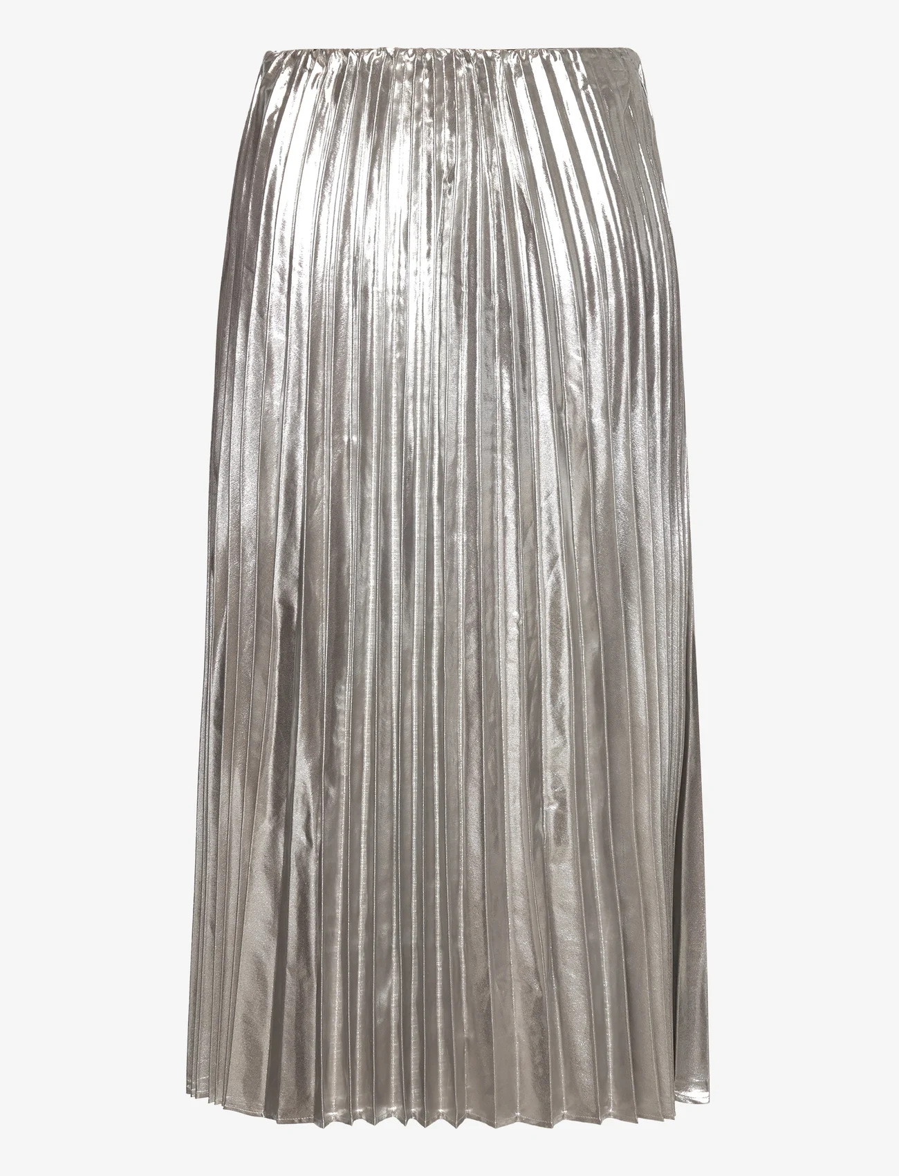 Mango - Metallic pleated skirt - plisserede nederdele - silver - 1