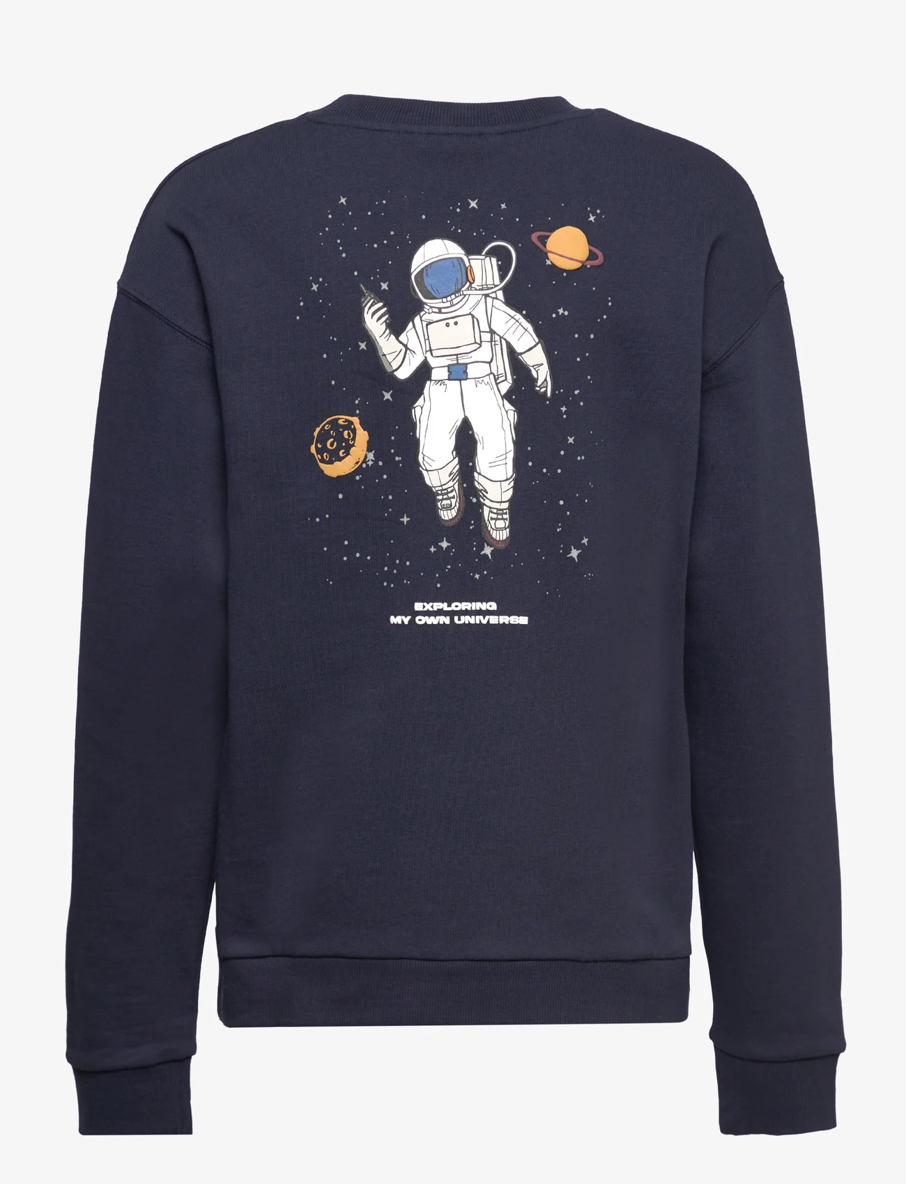 Mango - Printed cotton sweatshirt - svetarit - navy - 1