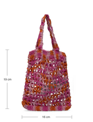 Mango - Braided net bag - lägsta priserna - bright pink - 4