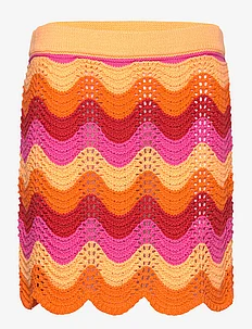 Openwork knitted mini-skirt, Mango
