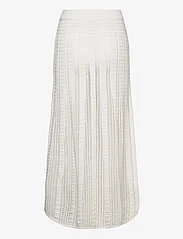 Mango - Knitted skirt with openwork details - white - 1