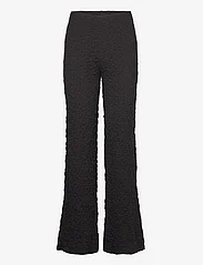 Mango - Textured wideleg trousers - de laveste prisene - black - 0