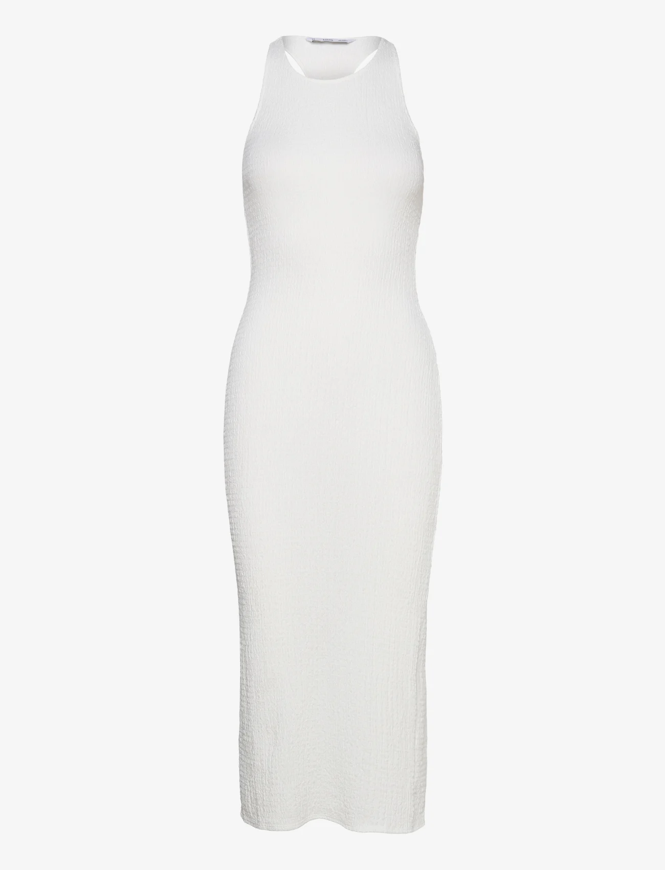 Mango - Textured dress with opening - sommerkleider - natural white - 0