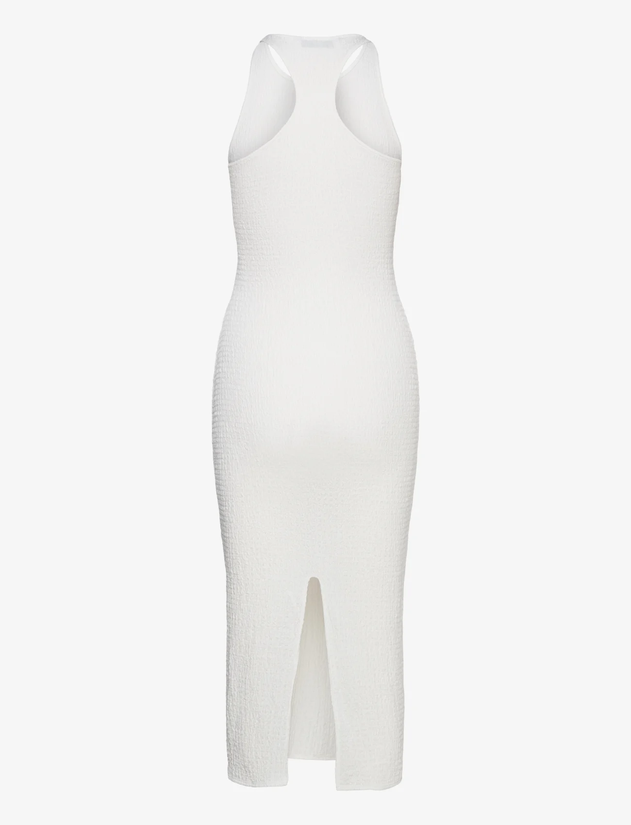 Mango - Textured dress with opening - sommerkleider - natural white - 1