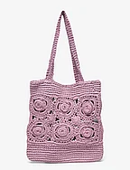 Flowers crochet mini bag - LT-PASTEL PURPLE