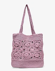 Mango - Flowers crochet mini bag - tote bags - lt-pastel purple - 0