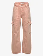 Cotton cargo trousers - PINK