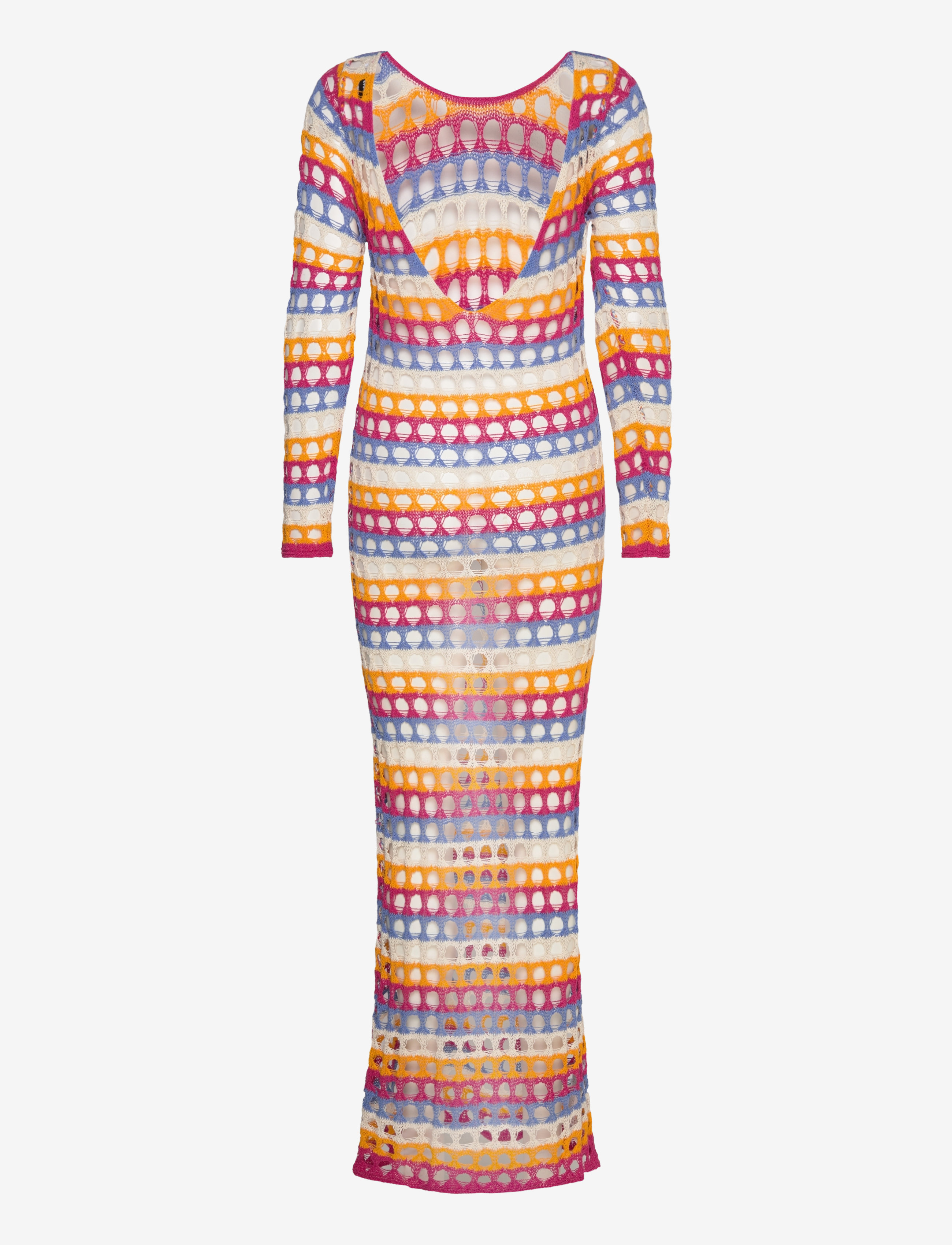 Mango - Multi-coloured crochet dress - kesämekot - lt-pastel orange - 1