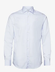 Slim-fit micro-print twill suit shirt, Mango