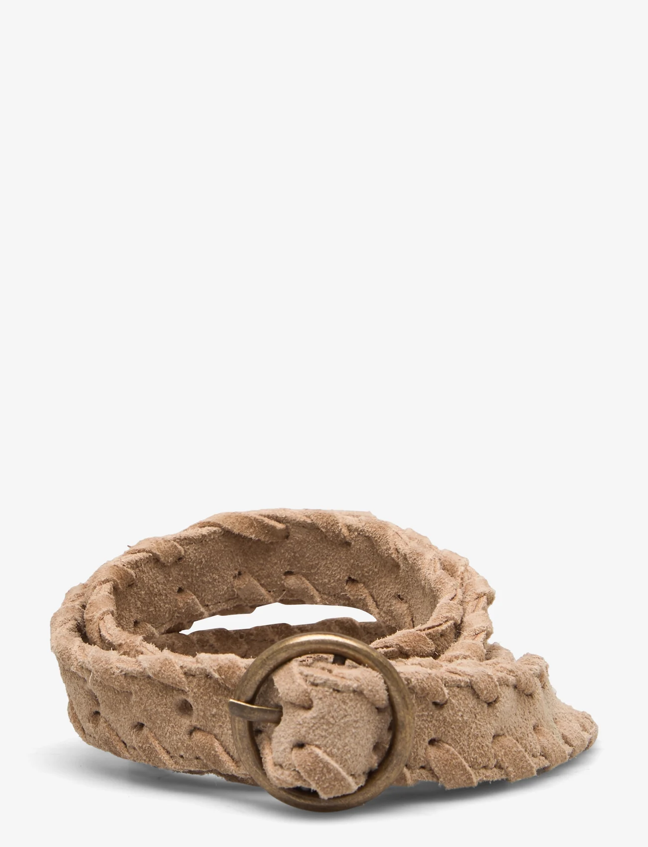 Mango - Braided leather belt - lägsta priserna - medium brown - 0