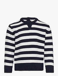 Striped cotton sweater, Mango