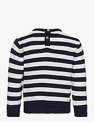 Mango - Striped cotton sweater - langermede t-skjorter - navy - 1