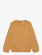 Knit cotton sweater - MEDIUM YELLOW