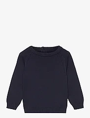 Mango - Knit cotton sweater - neulepuserot - navy - 0