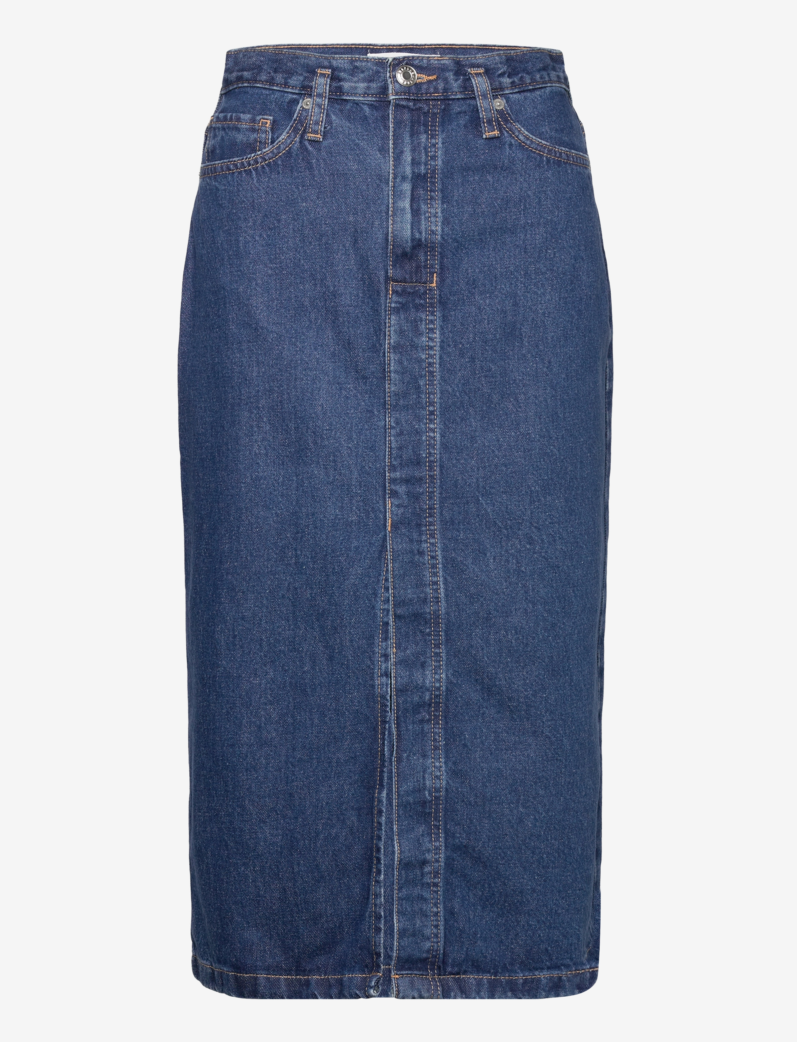 Denim midi-skirt - OPEN BLUE