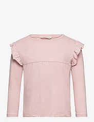 Mango - Long -sleeved t-shirt with ruffles - langærmede t-shirts - pink - 0