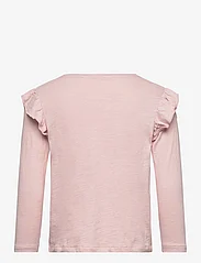 Mango - Long -sleeved t-shirt with ruffles - langærmede t-shirts - pink - 1