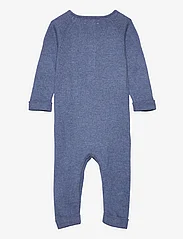 Mango - Cotton-knit jumpsuit - lägsta priserna - medium blue - 1