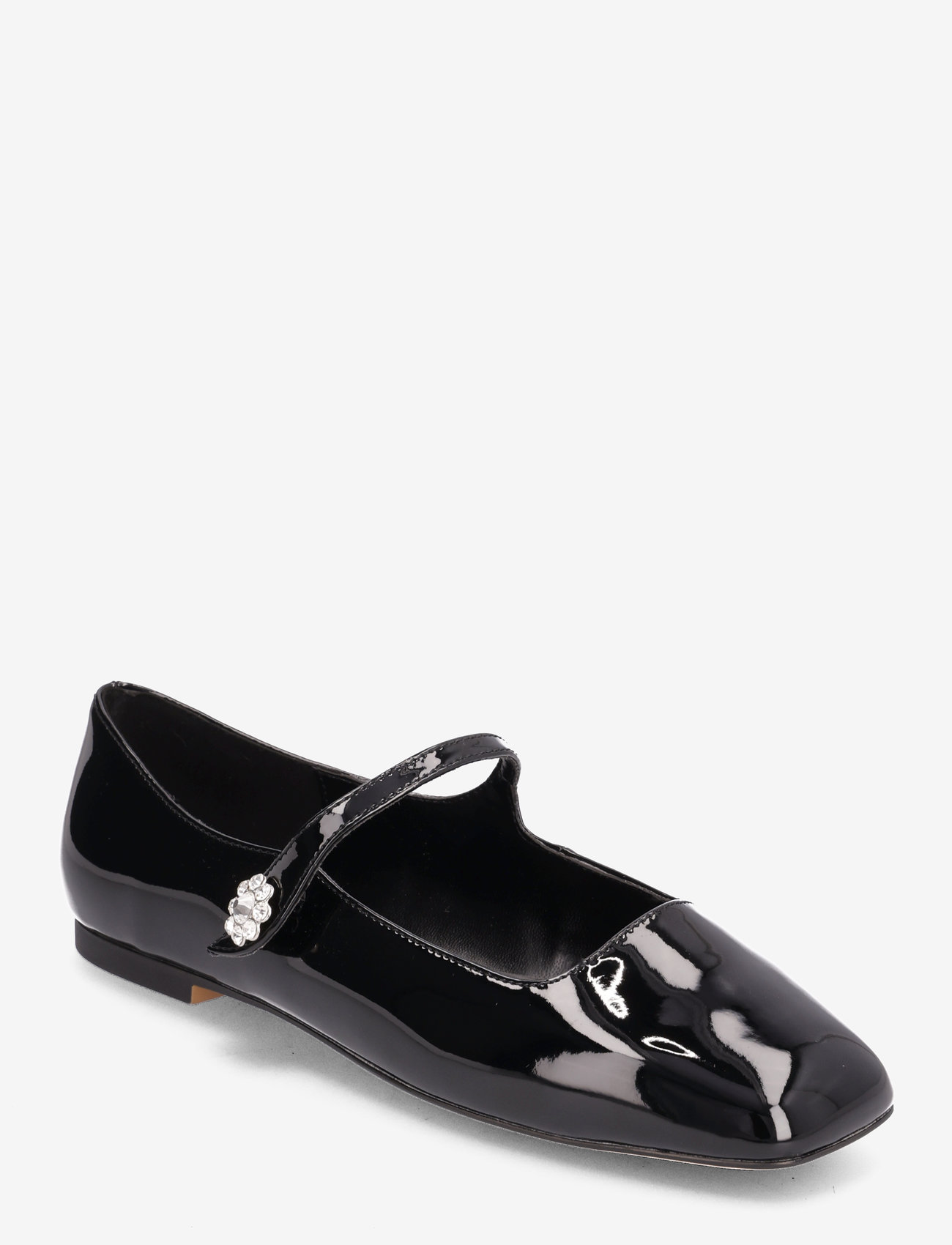 Mango - Jewelled patent leather-effect ballerinas - festtøj til outletpriser - black - 0