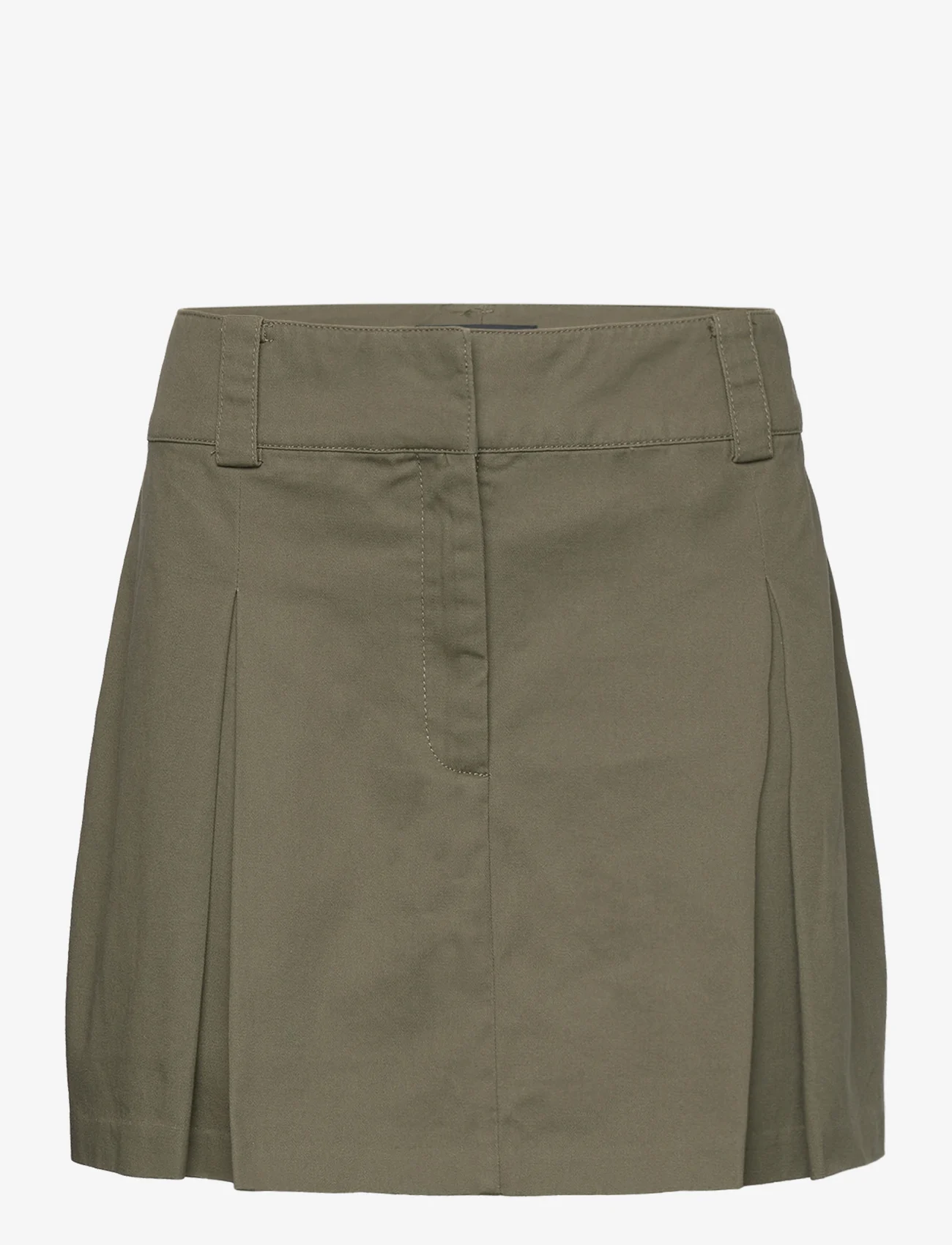 Mango - Pleated mini-skirt - korte skjørt - green - 0
