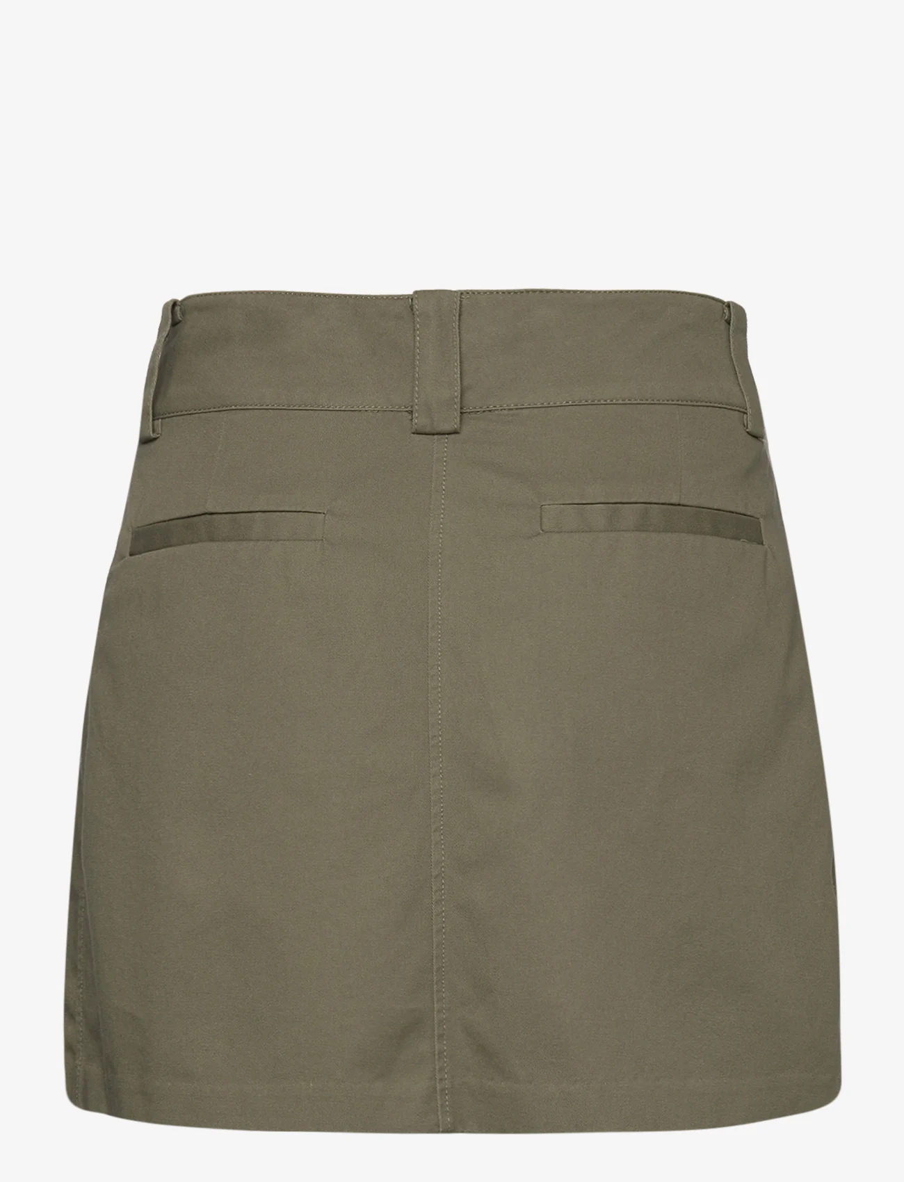 Mango - Pleated mini-skirt - korte skjørt - green - 1